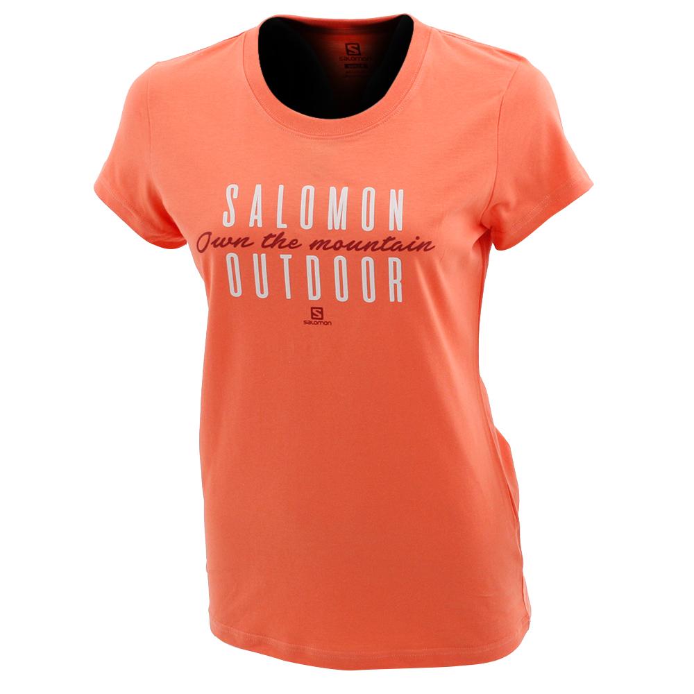 Camisetas Salomon Mujer Coral - Salomon Argentina BEEN THERE SS W,176803-RDN